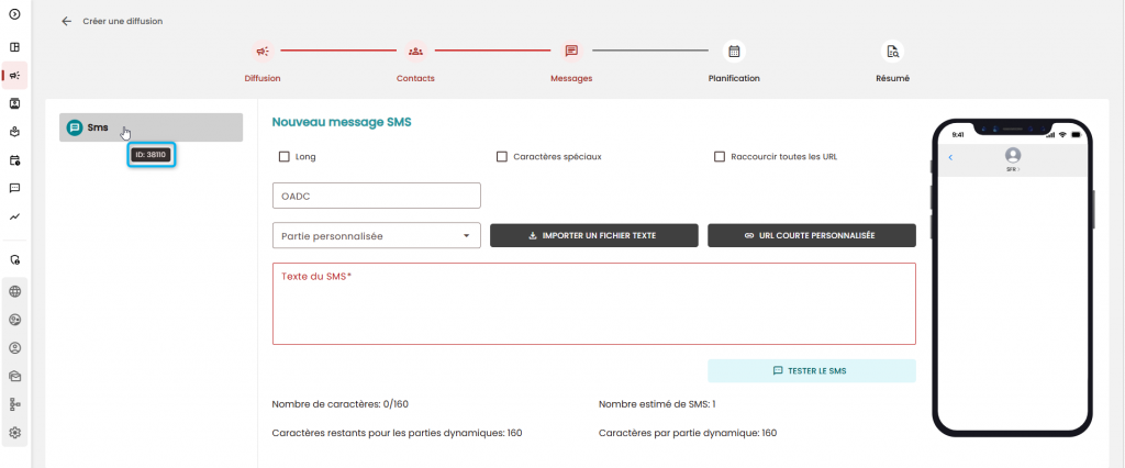 Cet image d&eacute;taille o&ugrave; trouver l'info bulle avec le customisable ID.