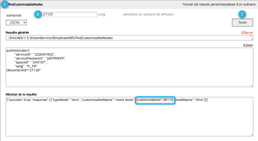 Cet image nous montre ou trouver le customisable ID via les API WorkShop.